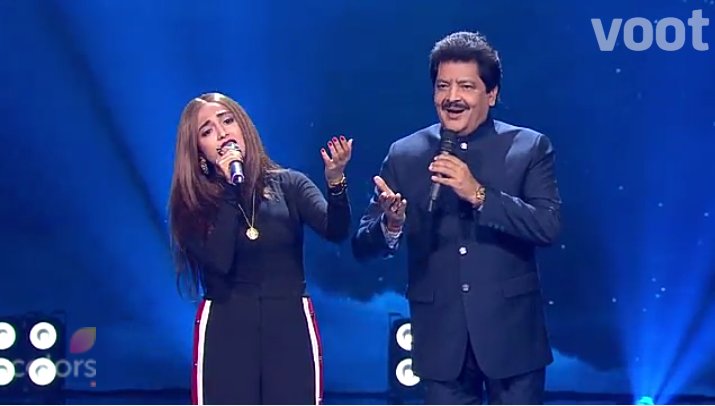 It was a treat to hear #monalithakur & Udit Ji. 'Chand chupa Badal mein' @monalithakur03 how awesome was that !😍❤️.
@IndiaRisingStar