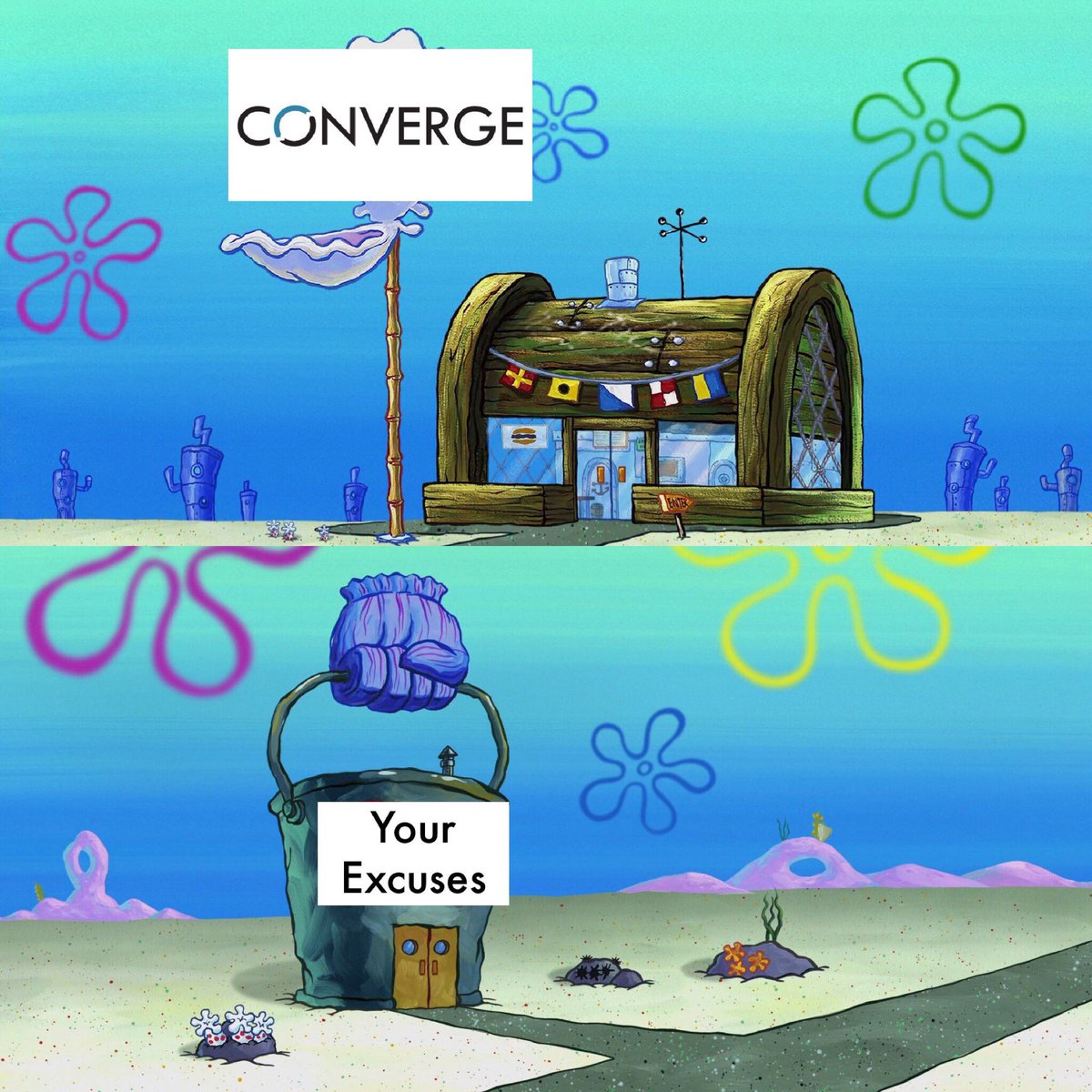 ConvergeMvmnt's tweet image. Well here’s one I think we can all agree on. 🧐🤔#NoExcuses #4DaysOut