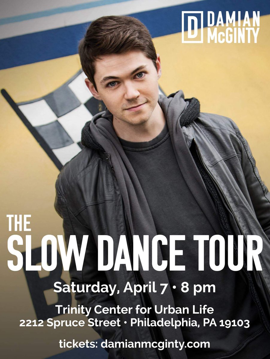 MMEPhilly's tweet photo. @IABCNPhila Tickets are still available to see @damianmcginty on  Saturday, April 7 at 8 p.m. at @tculphilly! Tickets: https://t.co/558BdU0aM8  #SlowDanceTour #NoMoreTime #Glee @CelticThunder #Irish https://t.co/IXJLkG9Ipb