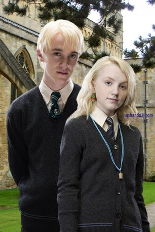 25th otp: Draco x Luna. The most interesting characters in HP universe. Imagine how great a story would be if a wicked, broken character like Draco ends up with someone as freaky yet carefree as luna.