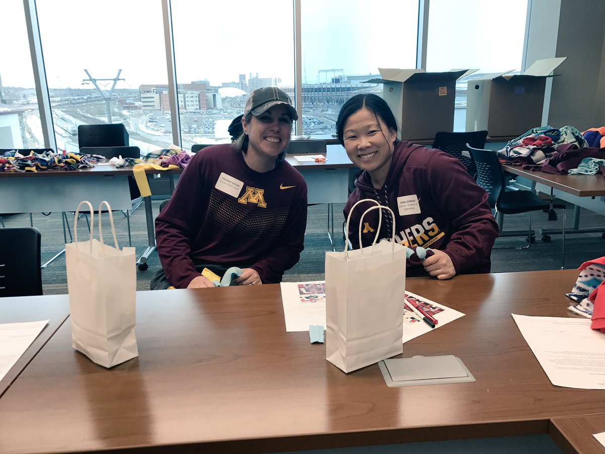 thegopherway's tweet image. Our @GopherSoccer staff is doing it the #GopherWay. Thanks for lending a helping hand today as a part of MAGIC week (Maroon and Gold Impacting the Community). They made dog chew toys for @HOTC!