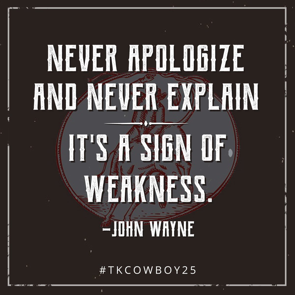 The Duke knows what's up. #TKCowboy25