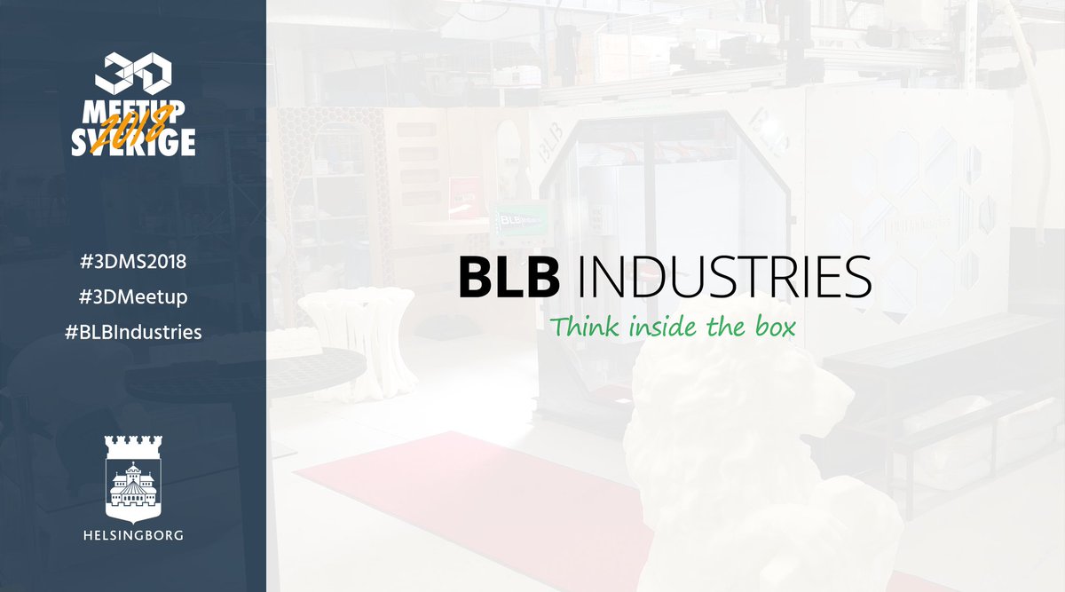 3DMeetupSweden's tweet photo. Today the spotlight shines on @BLBINDUSTRIES!
If you have big needs, you have found the right company for you. BLB builds some of the largest 3D printers on the planet, custom designed to fit your every need! https://t.co/81NYaVpC2V
#3DMS2018 #3DMeetup2018 #BLBIndustries https://t.co/PQS5h2douG