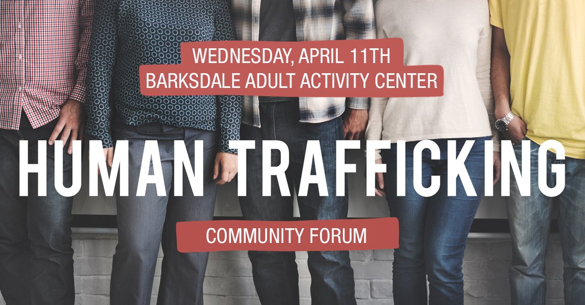 CityofTampa's tweet photo. It's important for our community to stay safe and educated on human trafficking. Come out on April 11th to a FREE Community Forum hosted by @TampaYouthCorps to hear from experts on the issue! Visit https://t.co/JNhNxgXmbN for more information! https://t.co/xNsF1Kxmxg