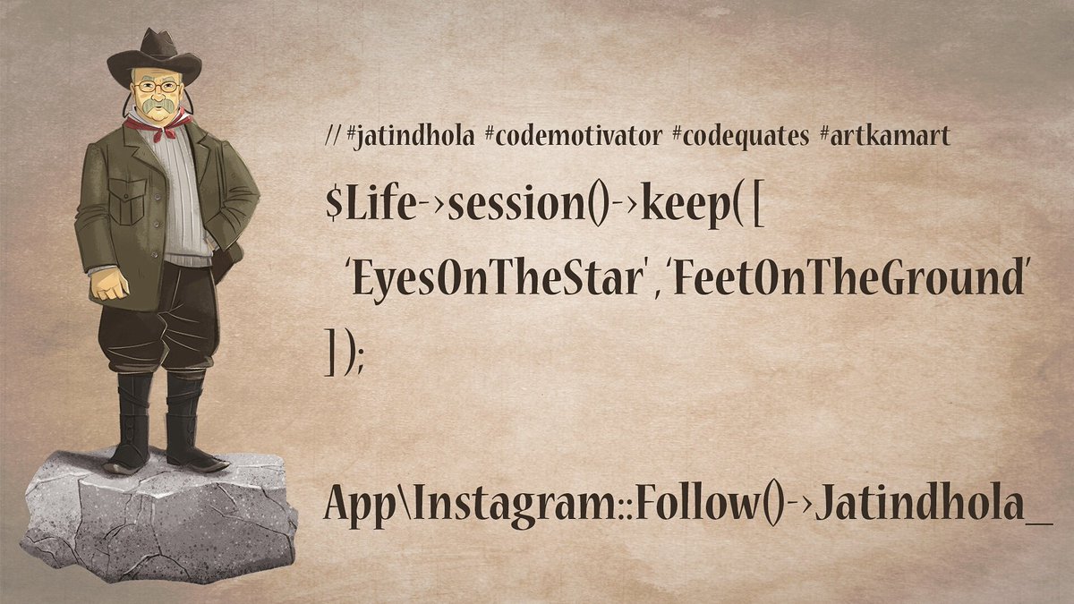 jatindhola_'s tweet image. ᴀᴘᴘ\ɪɴsᴛᴀɢʀᴀᴍ::ғᴏʟʟᴏᴡ()->@jatindhola_
#codemotivator #codemotivation #artkamart #jatindhola #codequates #nodejs #angularjs #reactjs #hacker #compsci #WomenInstem #jquery #softwaredevelopment #learntocode #laravel #mysql #rubyonrails #VueJS #devlife #internet #geek #git