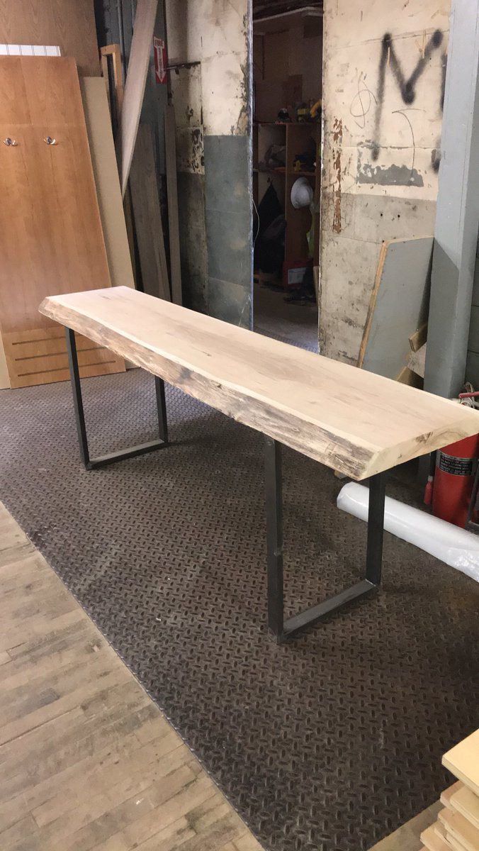 New Desk is ready!  Solid Butternut 🌲