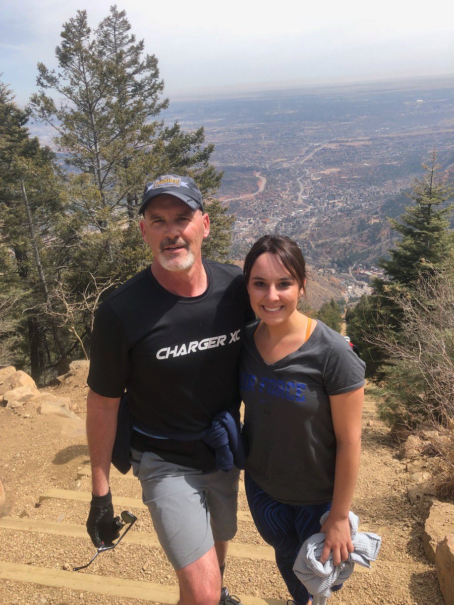 AdamKedge's tweet photo. #TheIncline at Manitou Springs, CO 2744 steps, up to 68% grade, 2000 feet elevation gain -Lauren 34 mins, me 39 sufferfest mins #Quadzilla, #FireLegs #ButtLock https://t.co/JWp1Ely56n