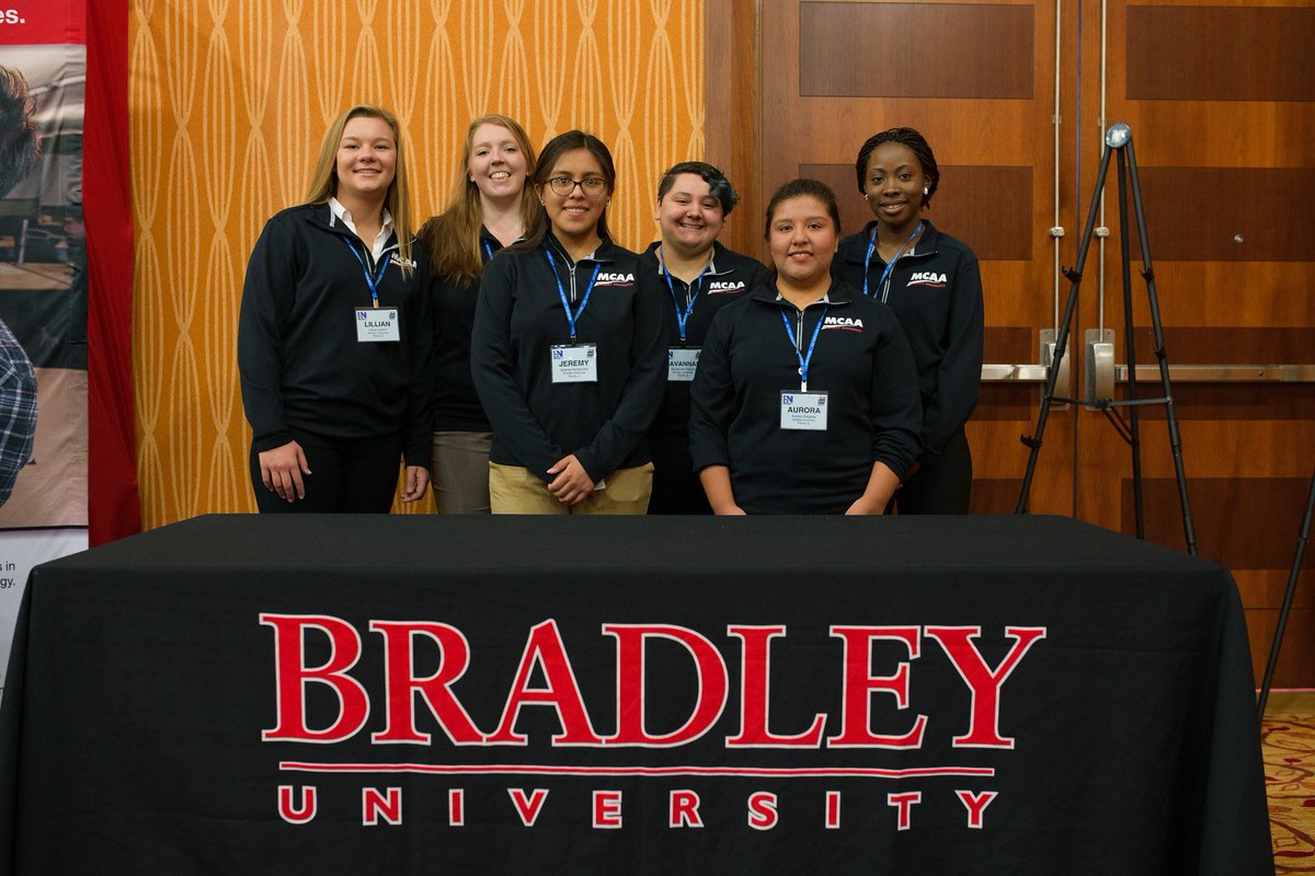 jrgentille's tweet photo. Everyone knows that our industry will benefit tremendously from greater diversity. Bradley University is certainly doing its part! #MCAA18 https://t.co/e7jWWQssdT