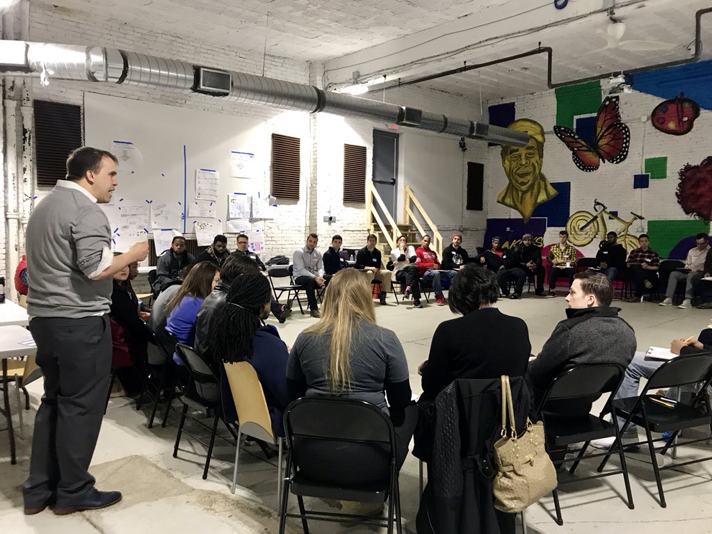 <a href="/paulisick/">Adam Paulisick</a> kicking off the morning <a href="/UnstuckPgh/">#UnstuckPgh</a> Inclusive Innovation Week edition. Main take away today, don’t  be afraid about sharing your ideas with others this week. #WeInnovatePGH <a href="/PghIP/">Pittsburgh Department of Innovation & Performance</a>