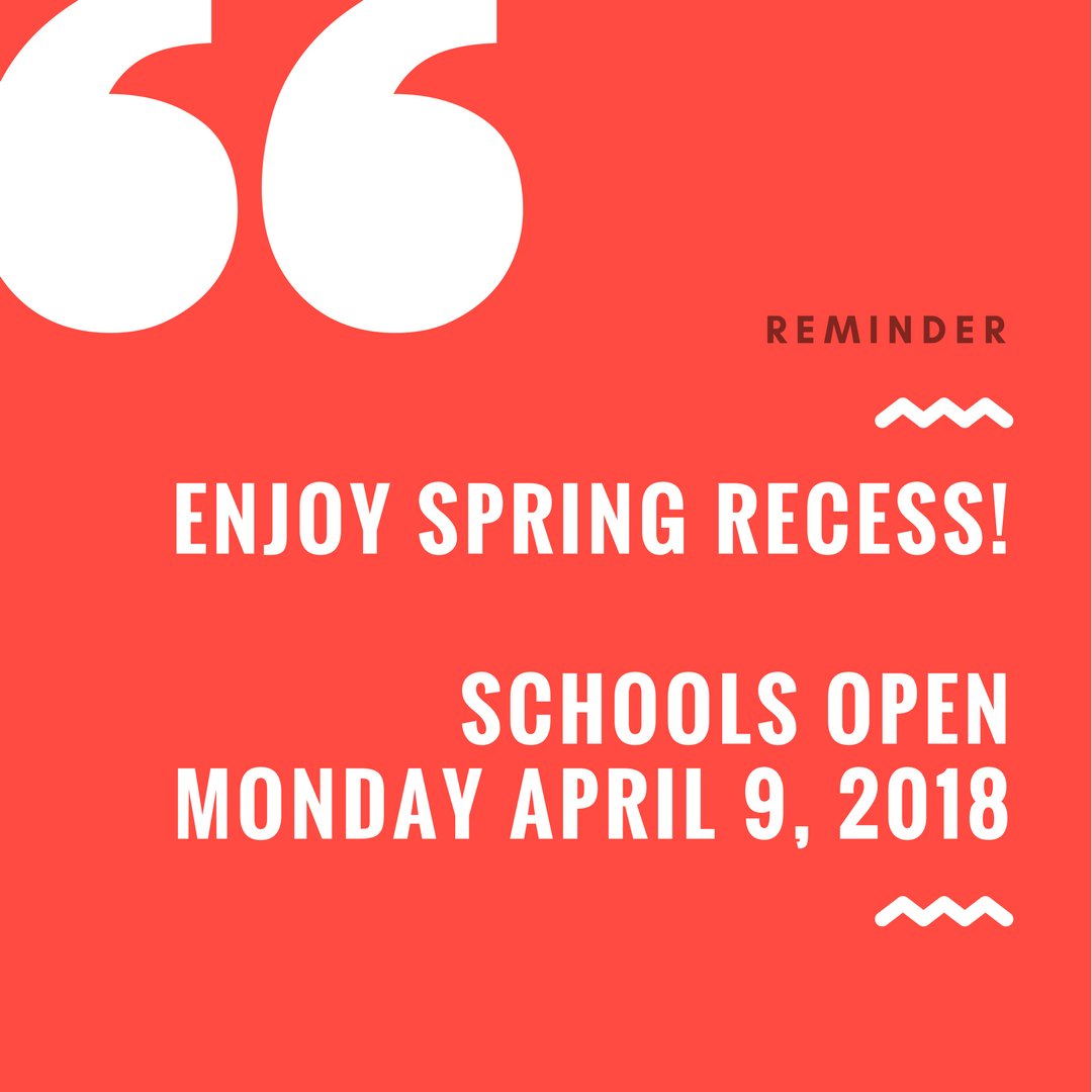 Reminder: CUNY schools are closed this week for #SpringBreak