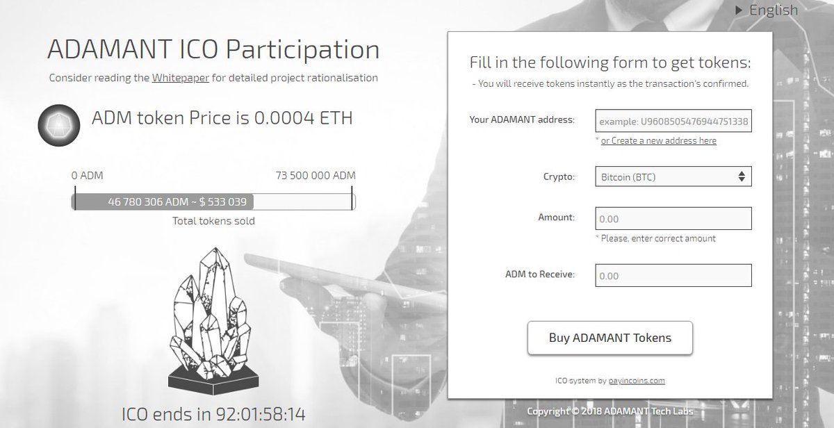 adamant_im's tweet image. Starting from 2018-04-02, Investors with more, than 3 ETH, can contact us via ADAMANT Messenger U15738334853882270577, tell us how do they learn about the project, and get extra 10% ADM. Welcome!