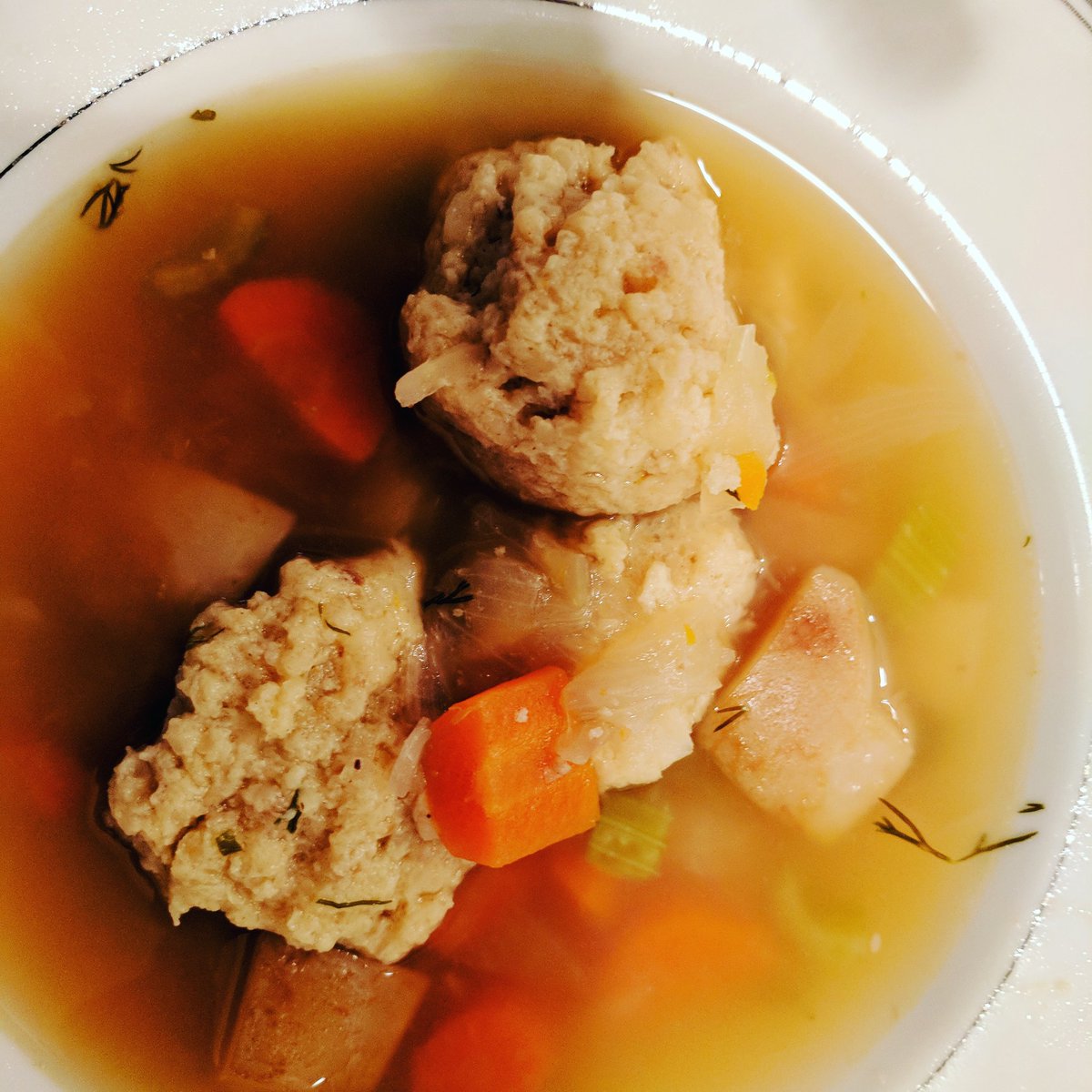 jkreim's tweet photo. Best soup in the world. @okrachelnj really knows what she's doing!#Passover18 https://t.co/jBf88AwwNE