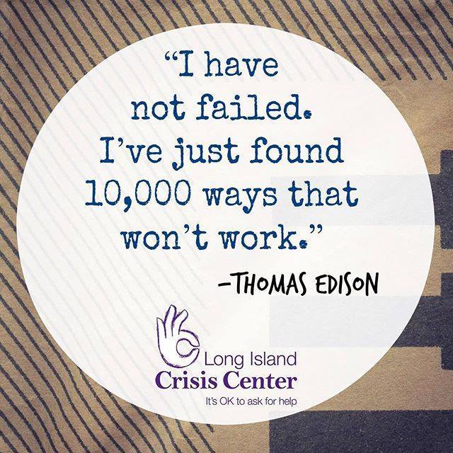 Some #mondaymotivation from Long Island Crisis Center! Help spread the word-- LIKE, COMMENT &amp; SHARE!