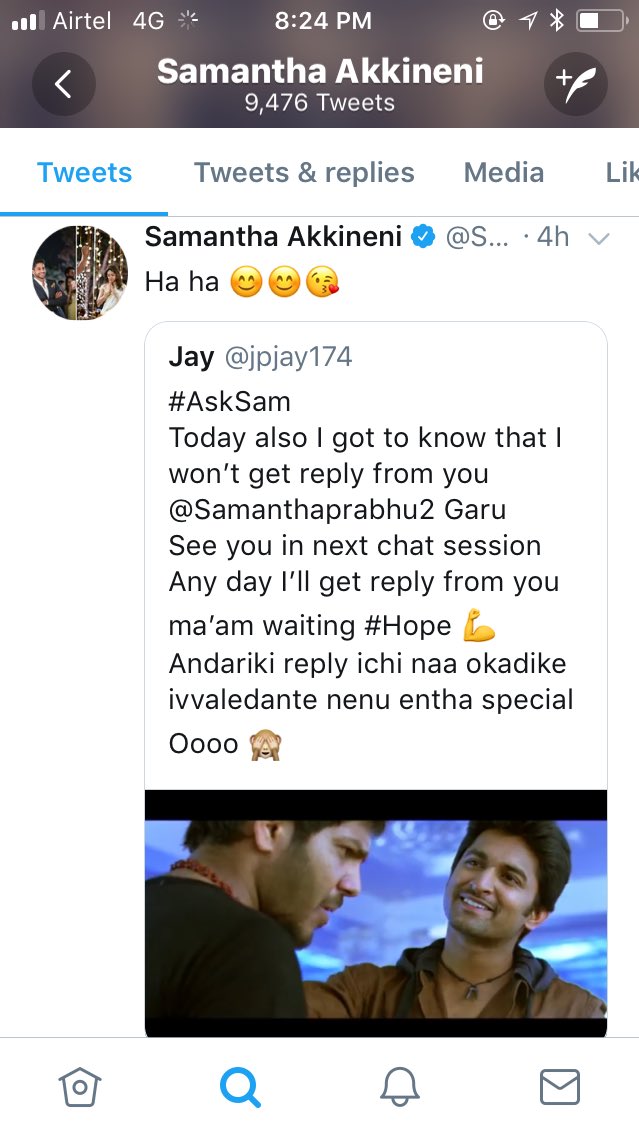 jpjay174's tweet image. Thank you @NameisNani bhayya 
Time ki meeru gurthochesaaru 
ila chesthe kaani reply raaledu...😍
Now waiting for your reply @NameisNani Garu 😉