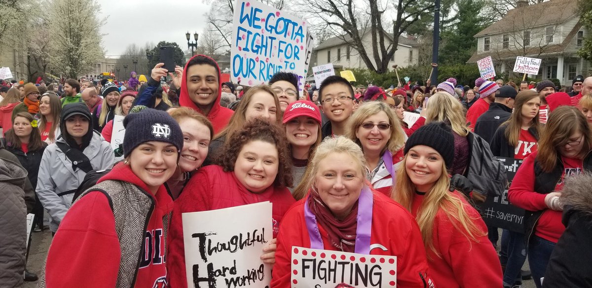 KEA Rally in Frankfort today with Cooper staff & students showing their support! @dr_poe @Boone_County #120strong #lovepubliceducation