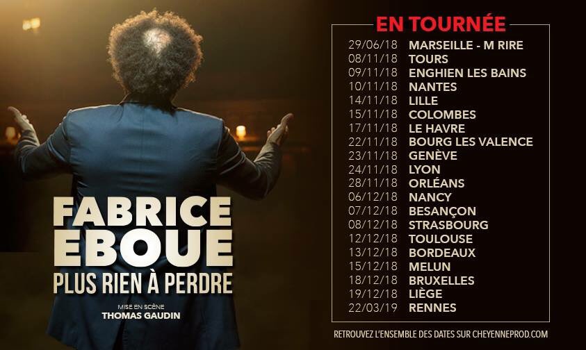 Au Théâtre de la Renaissance jusqu'au 28 avril et prochainement en tournée !
#PlusRienAPerdre

Infos et billets: cheyenneprod.com/artistes/fabri…