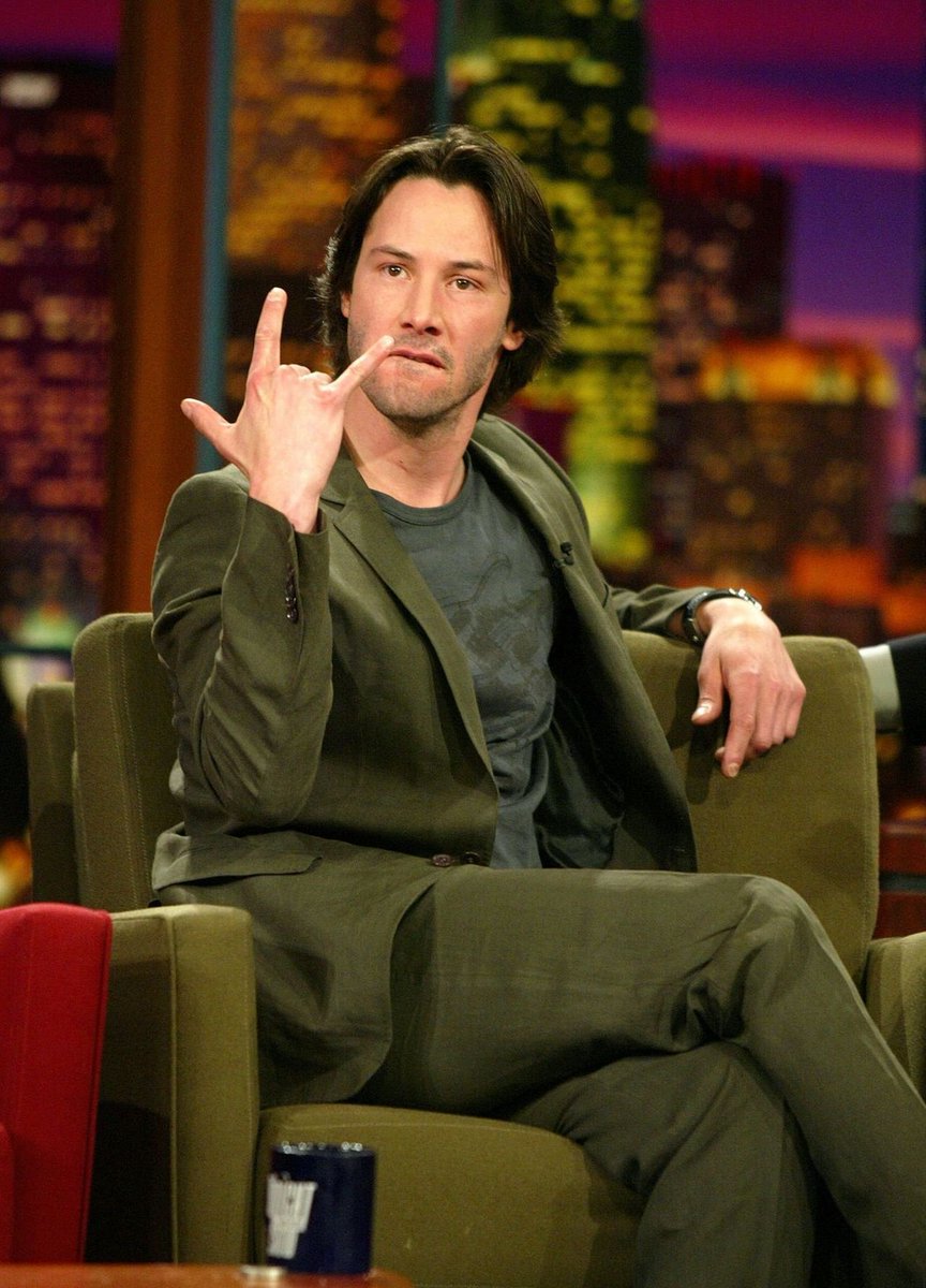 keanu reeves celebrating keanuthings hitting 100k followers in less than a  month (wow!!!), image size:864x1199