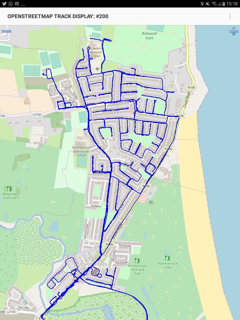 Easter holidays spend with @mapillary exercise @portmarnock and #osmtracker in place to check our tracks with Ahmed Jouda, Josh Tighe & @CiaranStaunton @PortmarnockCS @GlobalCitMTF @openstreetmap @ActionFitz