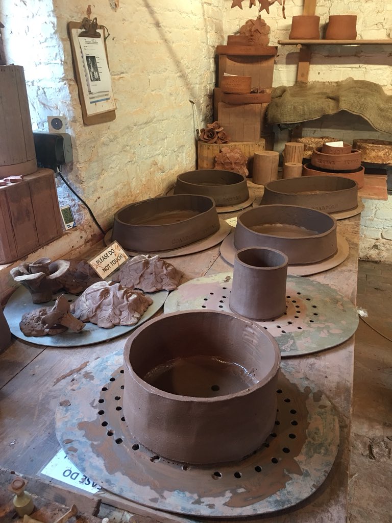 pbartlett1965's tweet photo. @shrewsmorris Yep lots of gardening and an enjoyable week off,but now back at work,saggar making!
Saggar makers bottom knocker at Coalport china museum!! https://t.co/GVxYZC5b0L