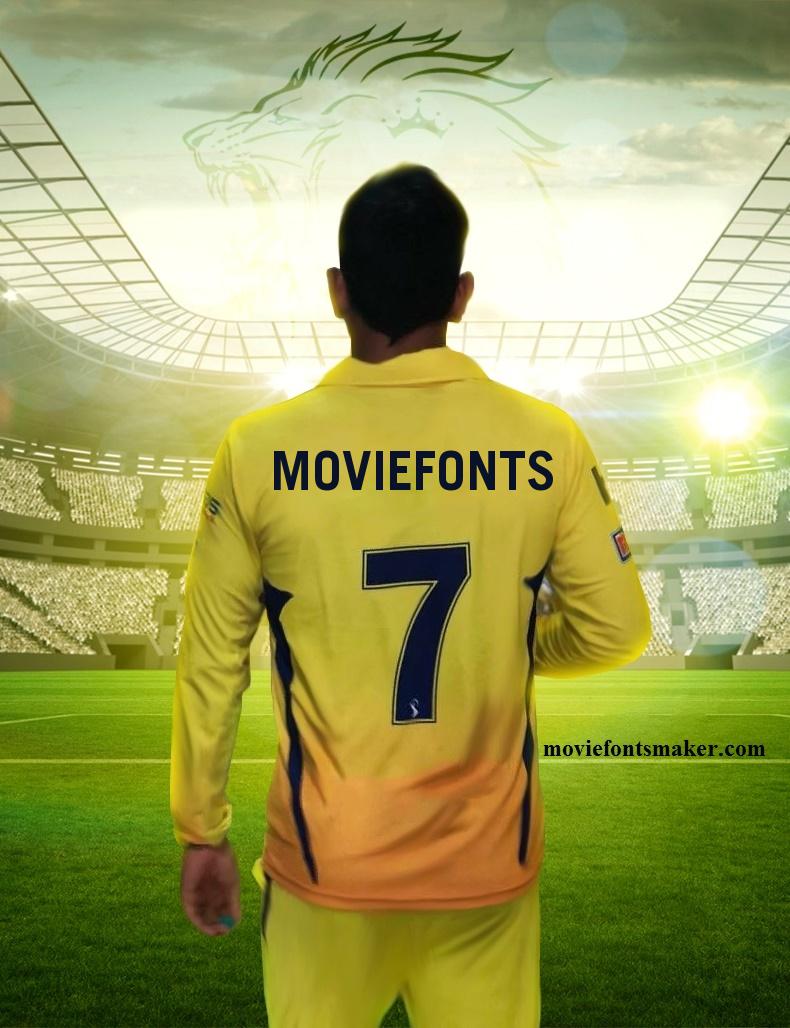 Movie Fonts Maker Get Your Name In Thala Jersey T Co Ozxskqd4ho Cskfansofficial Chennaiipl Msdhoni Msdfansofficial Csk Msdhoni Dhonijersey T Co 6hqetucmav