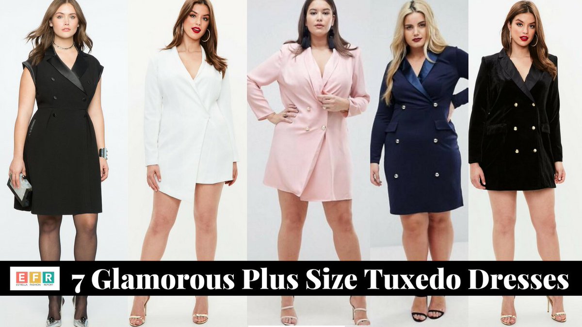 tuxedo dresses plus size