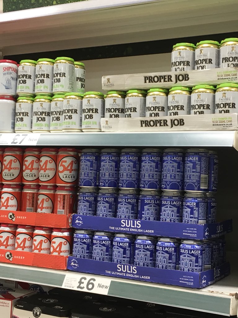 The new <a href="/properjobale/">Proper Job Ale</a> in cans must be hugely popular, had to go to three <a href="/Tesco/">Tesco</a> in Coventry before rI found a store with  any stock