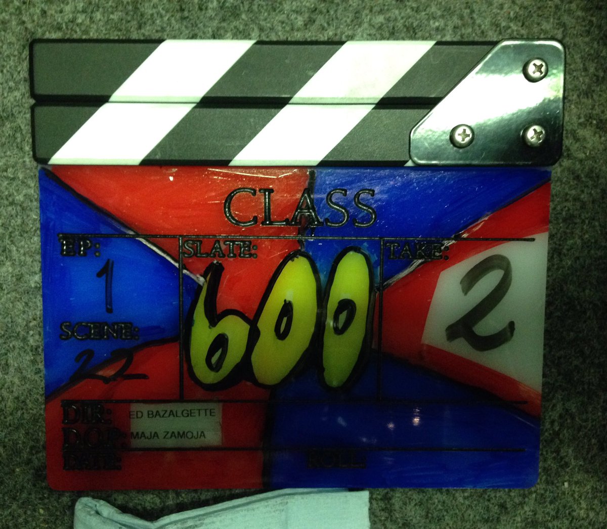 slate_art's tweet photo. PRODUCTION: Class S1 (BBC)
SLATE ARTIST: Scott Waller - @clatterowls

#clapperboard #centuryboard #slateart #2ndAC #cameraassistant #clapperloader #doctorwho #bbc #bbcdoctorwho #bbccymru #clapperboardart #champagneslate #cameracrew #cameradept https://t.co/THMpw2vEHN