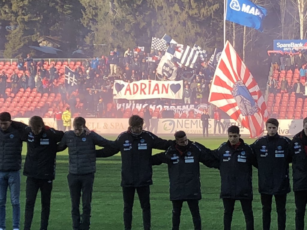 Minnemarkering på Gjemselund. Fin gest fra våre supportere! Stolt Viking!!
