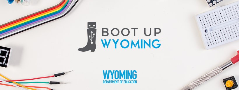 WYOEducation's tweet image. Boot Up Wyoming 2022 is an initiative to implement #computerscience in all #Wyoming schools. Here is all the information about Boot Up Wyoming 2022: edu.wyoming.gov/blog/2018/04/0…
#education #wyoedchat #BootUpWyoming
