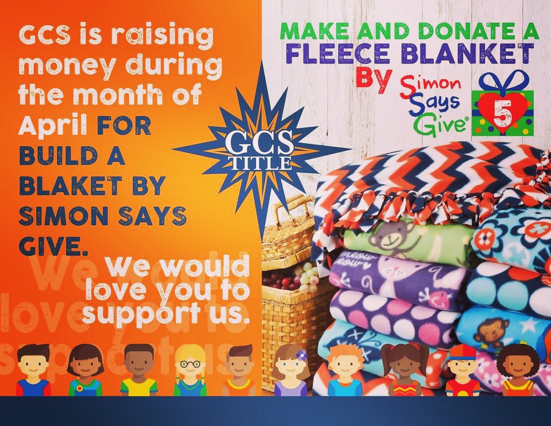 GCSTitle's tweet photo. The GCS Team is raising money during the month of April for Build a blanket by @simonsaysgive If interested in helping with a donation along with the GCS team please visit our Eagan office! #simonsaysgive #volunteer #nonprofit #community https://t.co/nVu4zKMZVo