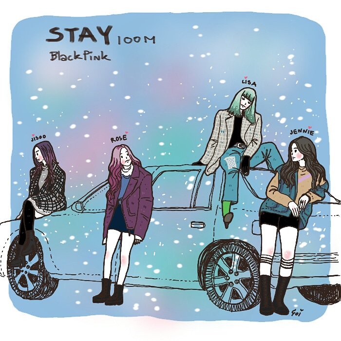 gagoijaii's tweet photo. ♡STAY100M♡ ในที่สุดนะ💕🎉💐
.
#stay100mparty #blackpink # #blackpinkfanart #blink #rose #jisoo #lisa #jennie #illustration #artwork #gagoijaii https://t.co/O0o7Lc6DVo