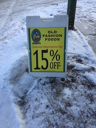OLDFASHIONFOODS's tweet image. What better way to start off a new month than with 15% OFF* Everything.
Be sure to stop in to any Regina OLD FASHION FOODS for 
CUSTOMER APPRECIATION DAY, TODAY!
STOCK UP &amp;amp; SAVE$$$
*some exceptions