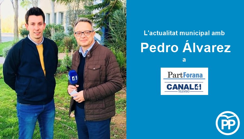 Populars de Sineu (@ppdesineu) on Twitter photo 📽Aquest cap de setmana hem tractat l'actualitat de #Sineu al programa Part Forana de @Canal4televisio. Gràcies per la vostra convidada!
👉 Pots veure l'entrevista a <a href="/pmalvarezg/">Pedro M. Álvarez</a> aquí: bit.ly/2GwlJKd 📽Aquest cap de setmana hem tractat l'actualitat de #Sineu al programa Part Forana de @Canal4televisio. Gràcies per la vostra convidada!
👉 Pots veure l'entrevista a <a href="/pmalvarezg/">Pedro M. Álvarez</a> aquí: bit.ly/2GwlJKd
