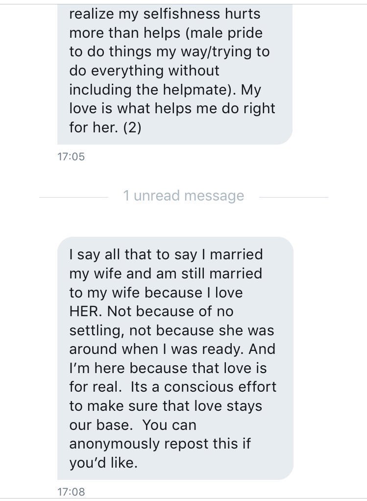 This man didn't think he was ready, but says his love for his wife overruled that. "I basically told myself you might not be 'ready' right now, but let's make some moves so that we can be ready and not waste time".