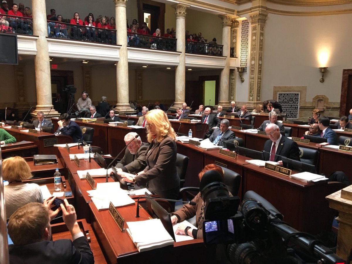 Senate now debating revenue and budget bills.