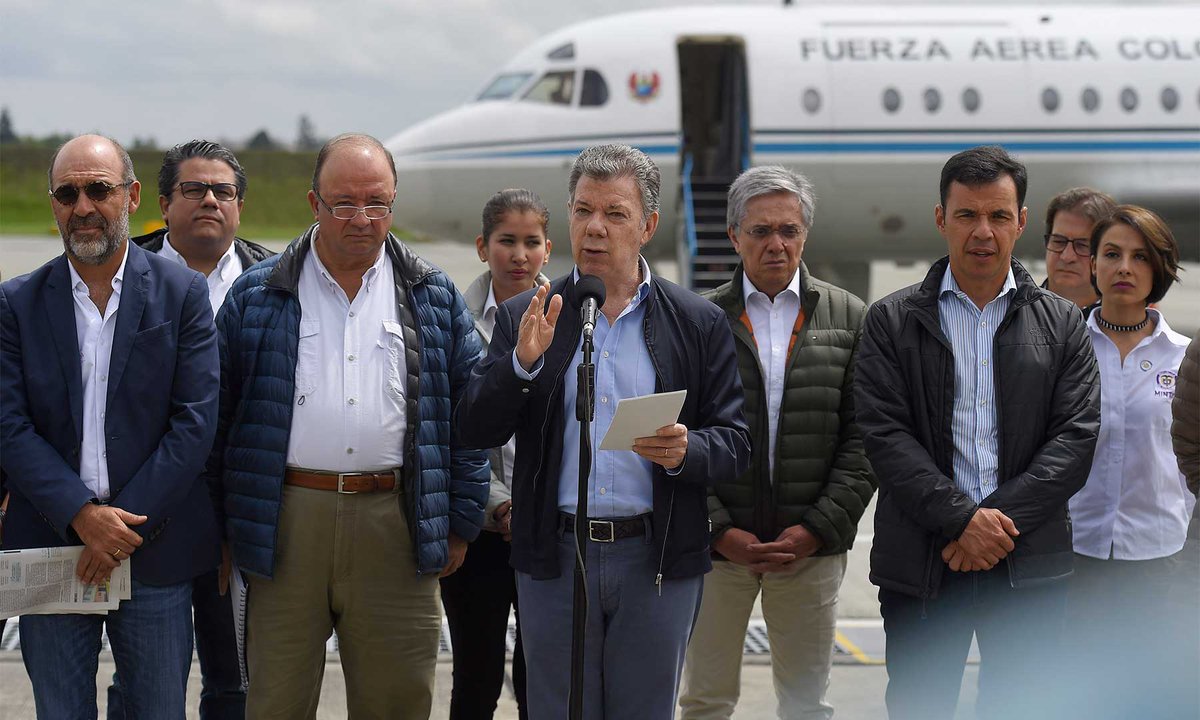 riveraguillermo's tweet image. Desde Catam, el Presidente @JuanManSantos reiteró que la reconstrucción de #Mocoa está totalmente financiada. Hay 1.2 billones de pesos del presupuesto nacional y más de 37 mil millones de pesos producto de donaciones (nacionales y extranjeras) #AsíAvanzaMocoa