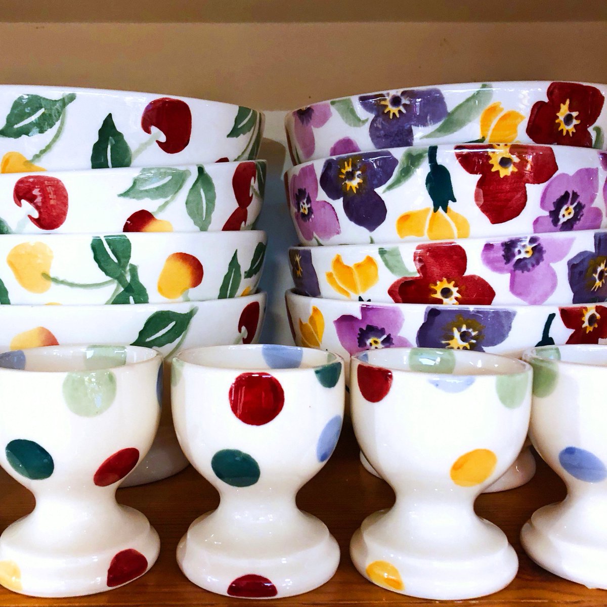 CookShop6A's tweet photo. Nesting time! We're getting our shelves all dolled up for Spring. #EmmaBridgewater #cookshop #capecodshopping #smallbusiness https://t.co/nm6JcsK9iT