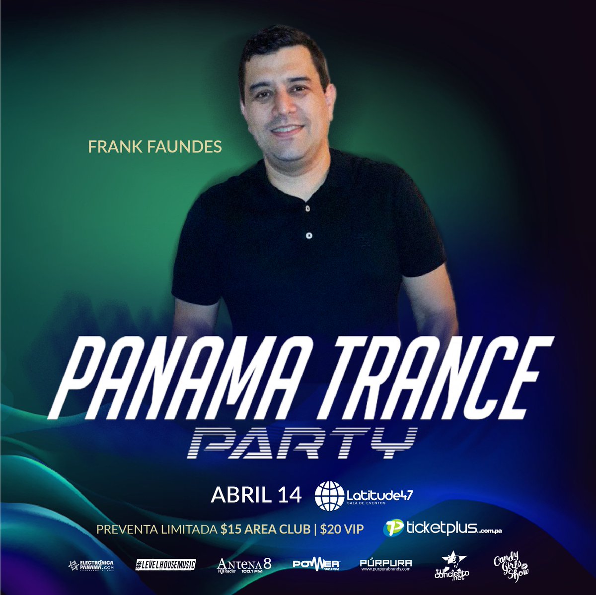 SergioMixPTY's tweet photo. Estamos Listos con el #DJLineUp para #PanamatranceParty

9:00PM #DJMarioBross (Opening VJ Set)

10:00PM #FrankFaundes

11:00PM #CharlesBell

12:00PM #SergioMix

1:00AM #KeylaLacayo

1:30AM #TomSawyer

2:30AM #Tenshi (Closing DJ Set)

Boletos de venta en: https://t.co/hHp3Gklc7E https://t.co/r5eDPMWCWS