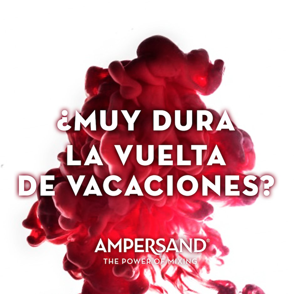 ¿Ha sido muy dura la vuelta de vacaciones?
¡Mucha fuerza para volver a las clases o al trabajo! #ThePowerOfMixing #AmpersandGin