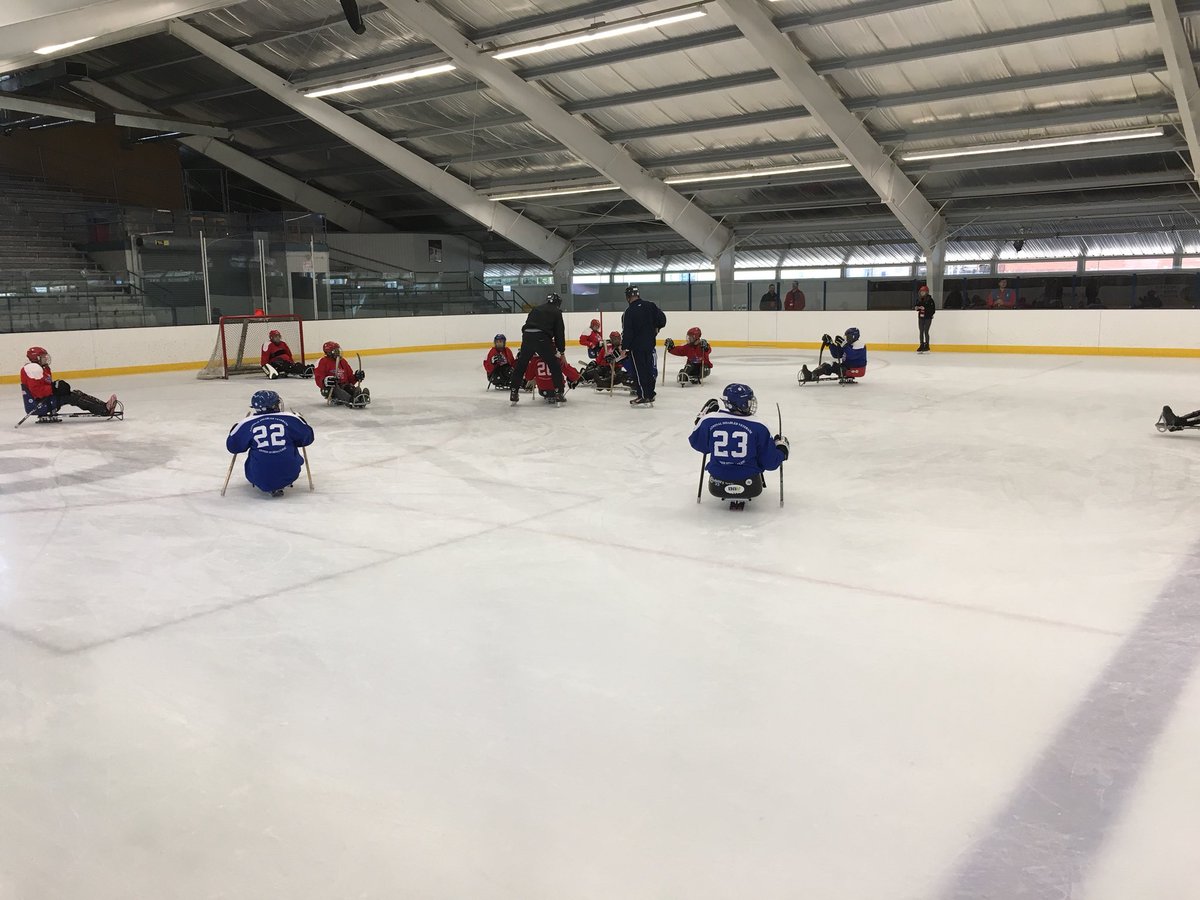 Great day for some early morning sled hockey in Aspen! #WSC2018 #WinterSportsClinic #DeloitteSupports
