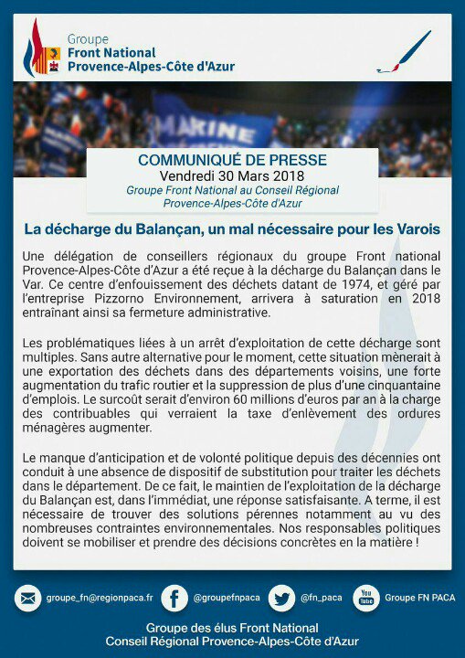 hcantone's tweet photo. Le Front National, un mal inutile pour les Varois. #StopFN #FNEscrocs https://t.co/clgTHF7Ot4