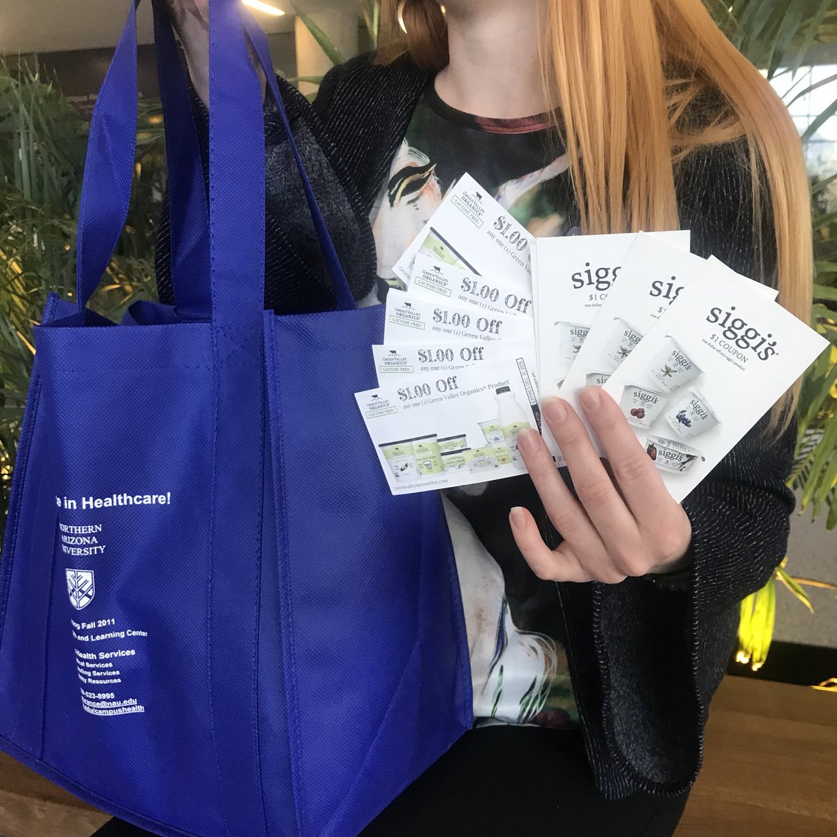 Today is our grocery store tour at Sprouts at 4 pm! Sign up today at tinyurl.com/NAUshopping to receive a personalized grocery shopping experience, a free tote bag, coupons and more🌽🍎🥑 #healthynauhealthyyou