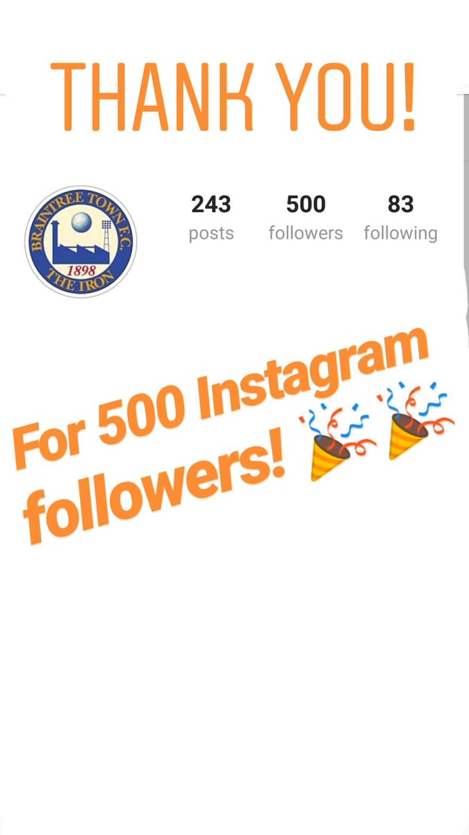 braintree town fcverified account - instagram followers 243