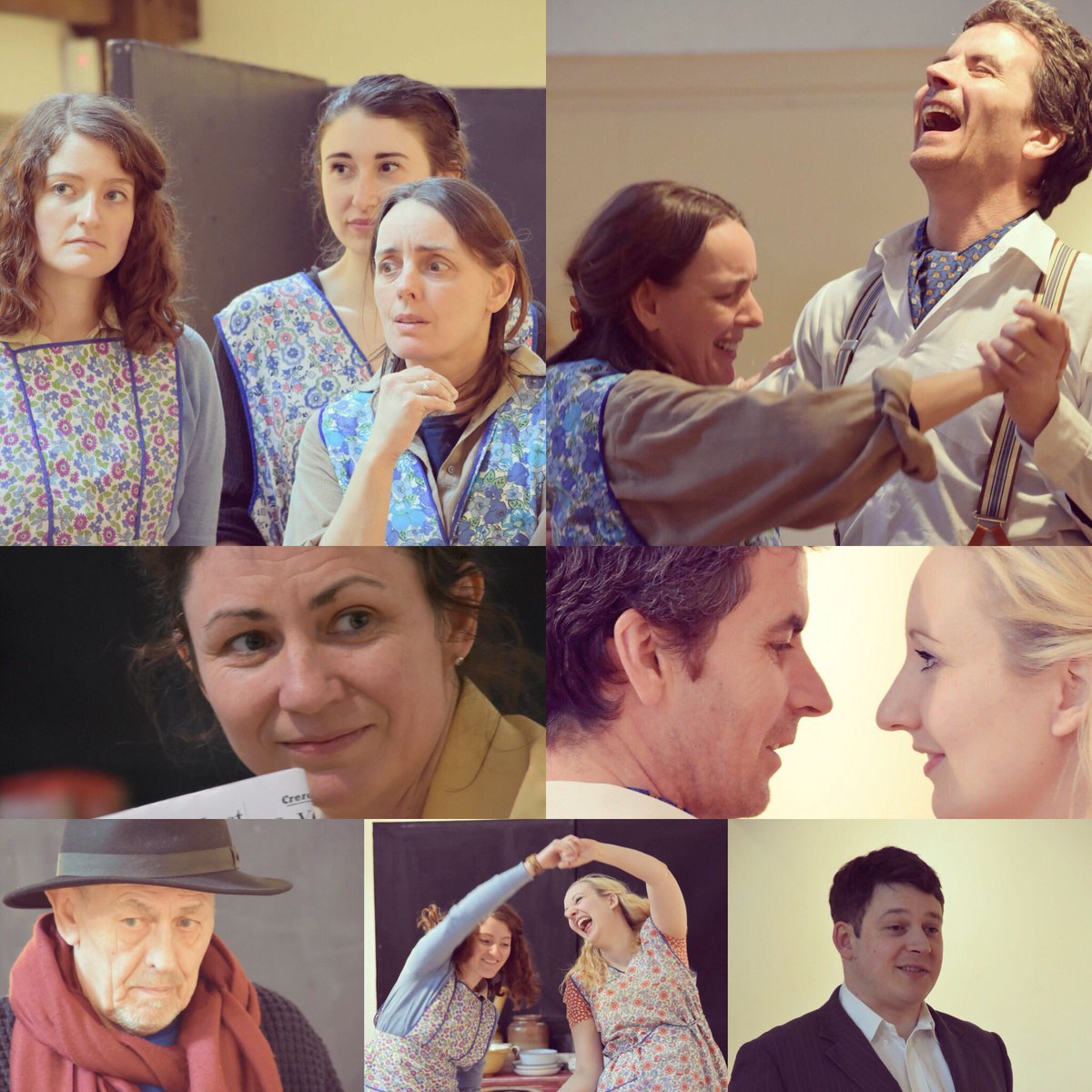 So thrilled to be working with this utterly wonderful bunch! #4DaysToGo #LongWeekend #DressRehearsal #DancingAtLughnasa #BrianFriel