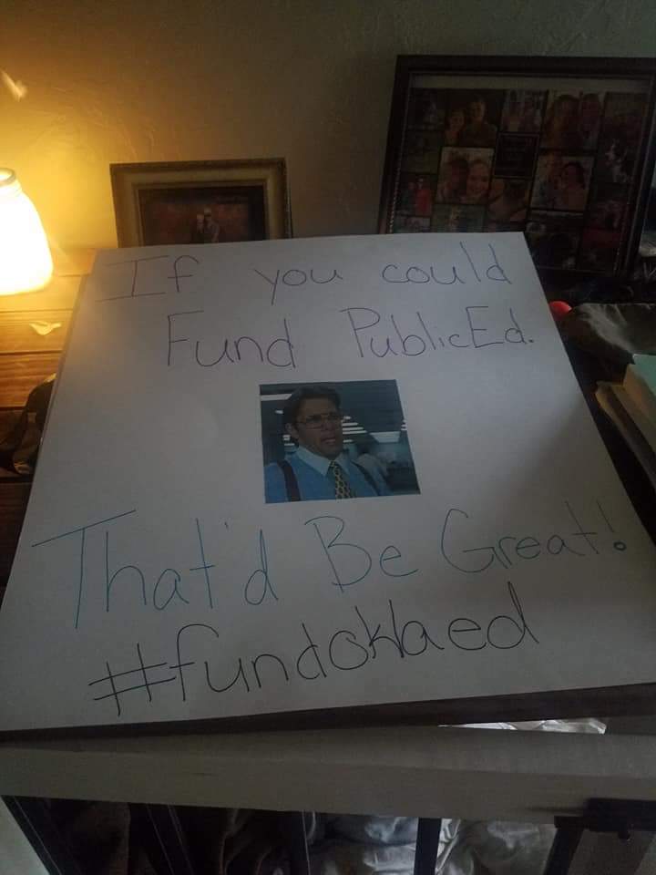 TravisRust7's tweet image. #oklahomateacherwalkout #supportourteachers #fundoked