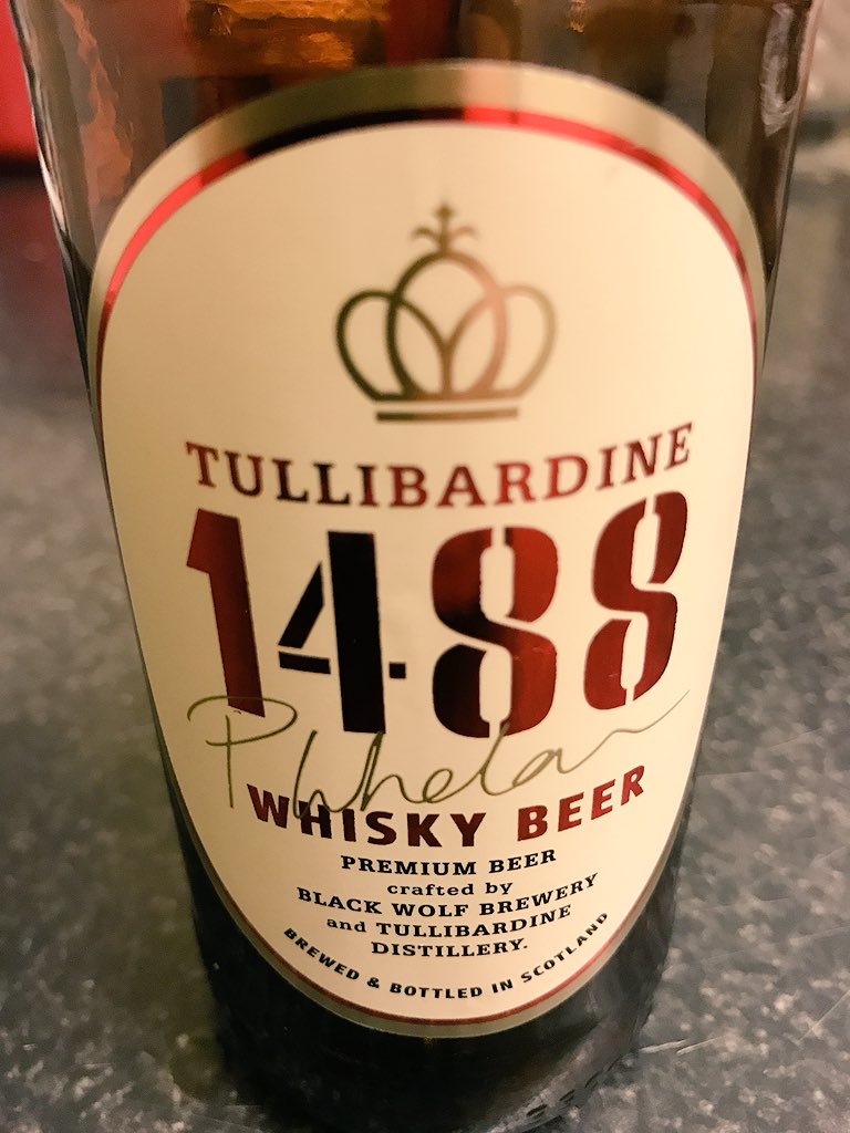 Just finished this <a href="/BlackWolfBeers/">Black Wolf Brewery</a> 1488 whisky beer! Wow, great beer guys! Perfect when relaxing on a #BankHolidayMonday evening!