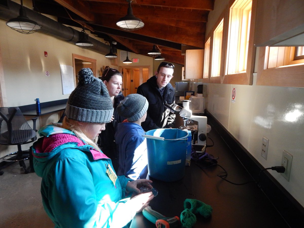 Our Carroll Edu Methods II students enjoyed working with 4/5 graders from KM Explore on their science learning targets at Prairie Springs Environmental Education Center!