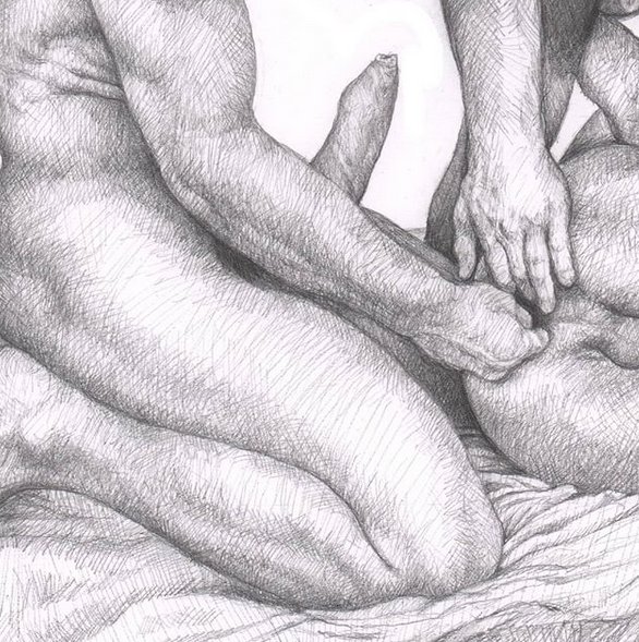 Fist Fucking Art - Gay Fisting Drawings | Gay Fetish XXX