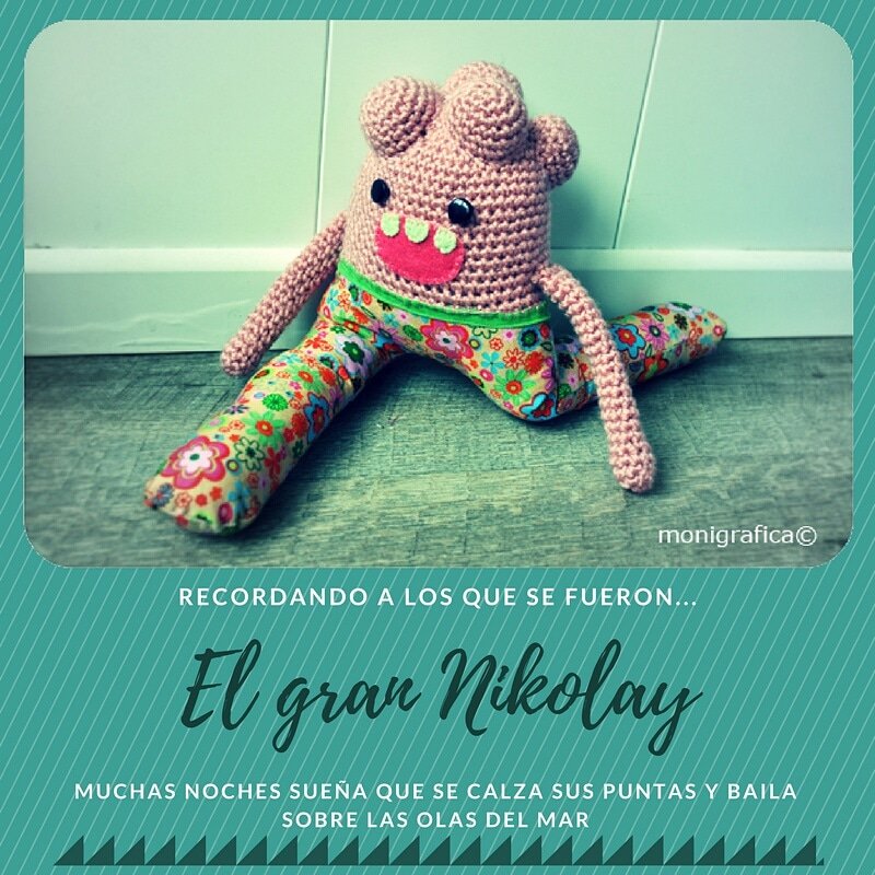 monigrafica's tweet photo. Recordando a los que encontraron un dulce hogar #bailarin #ganchillo #Crochet #muñecos #monstruos #monsters #crochetdol #lana #tela #juguetes #niños #diy #handmande #knitting #sewing #costura https://t.co/WbFy8YCW4l