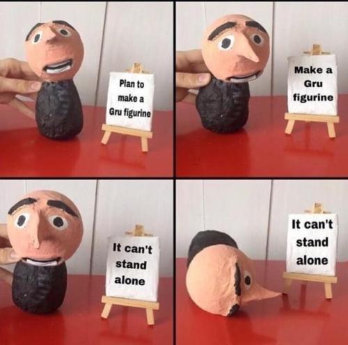 Funny Memes on X: Rip Gru figurine #Memes #meme  /  X